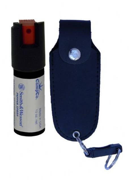  Smith & Wesson 1/2 Oz. Pepper Spray In Leather Holster