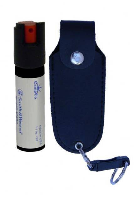  Smith & Wesson 3/4 Oz. Pepper Spray In Leather Holster