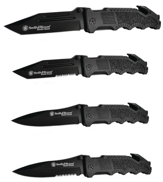  Smith & Wesson Border Guard Black Coated Knives