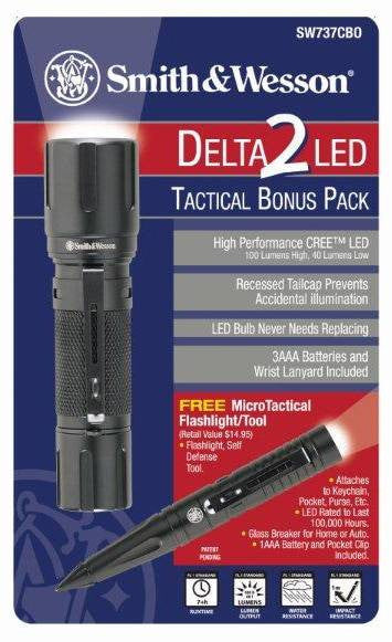  Smith & Wesson Delta2 LED Flashlight & MicroFlashlight Tool