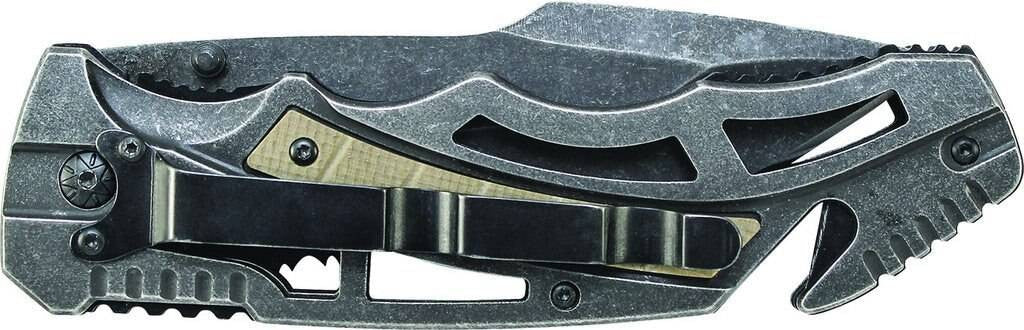  Smith & Wesson Liner Lock Partially Serrated Tanto Folding Knife - CLOSEOUT