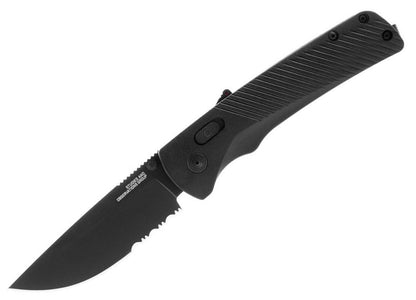  SOG Flash AT Blackout Serrated Folding Knife