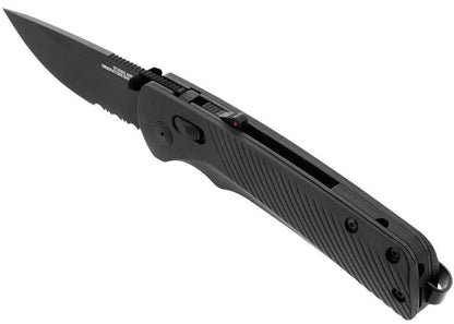  SOG Flash AT Blackout Serrated Folding Knife