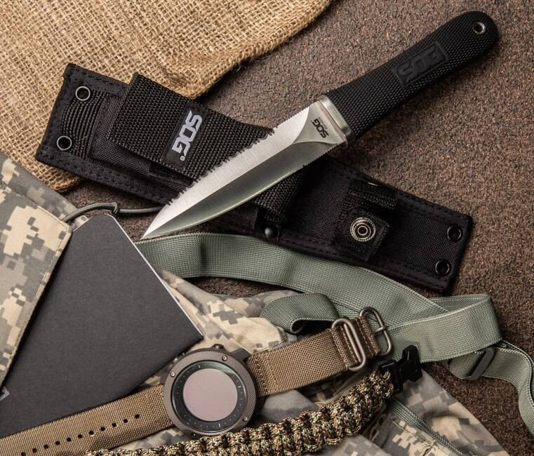 SOG Pentagon Fixed Blade Knife