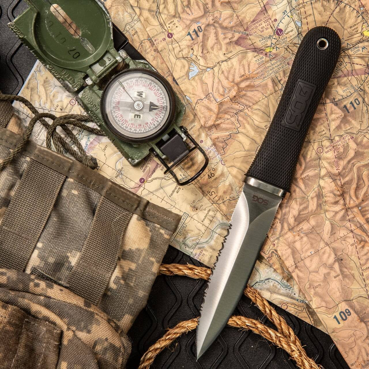  SOG Pentagon Fixed Blade Knife