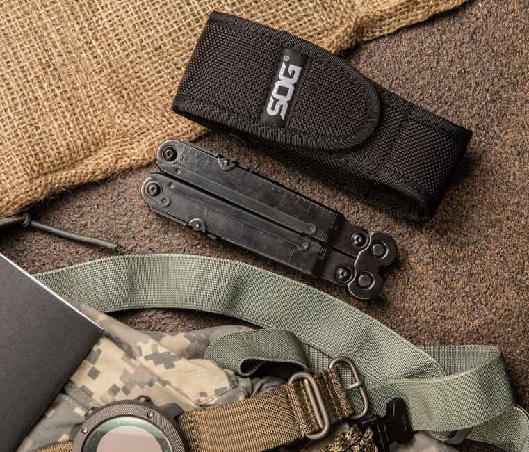  SOG PowerLock EOD Black Multi-Tool With Scissors