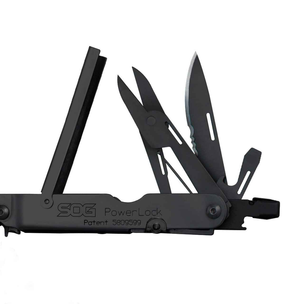  SOG PowerLock EOD Black Multi-Tool With Scissors