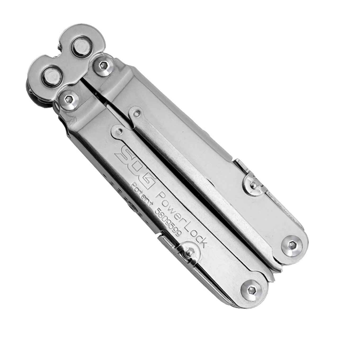  SOG PowerLock Satin With Scissors Multi-Tool