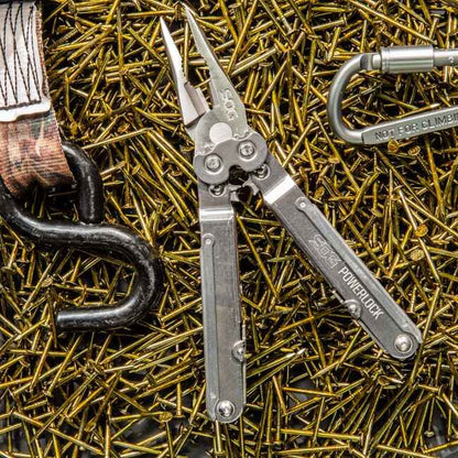  SOG PowerLock Satin With Scissors Multi-Tool