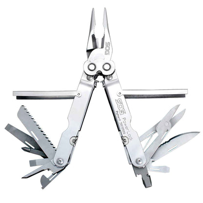  SOG PowerLock Satin With Scissors Multi-Tool