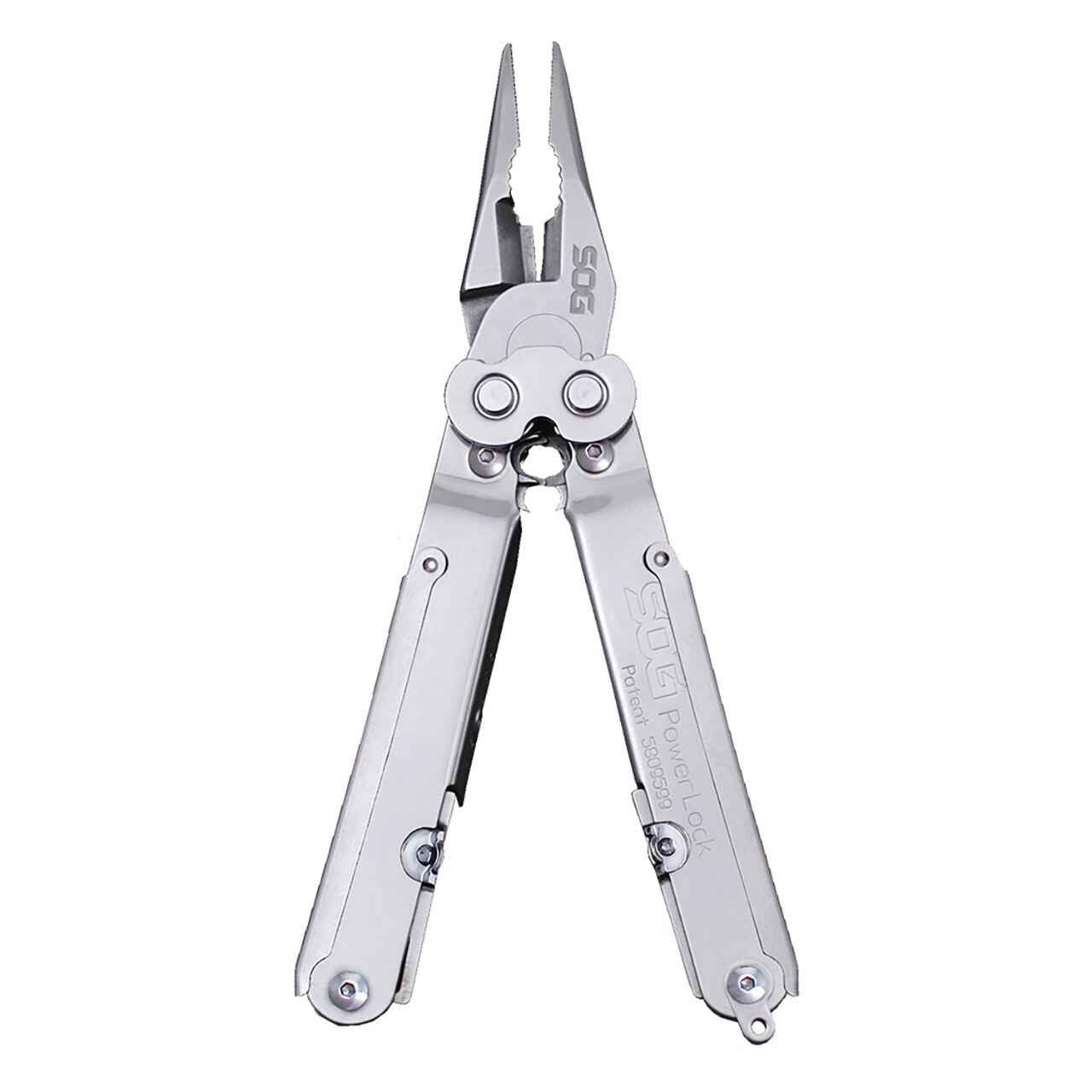  SOG PowerLock Satin With Scissors Multi-Tool