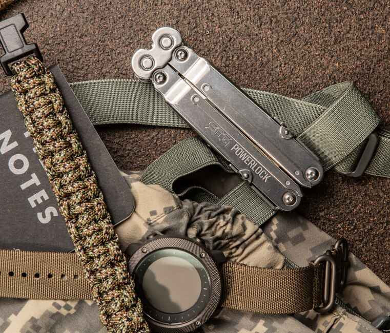  SOG PowerLock Satin With V-Cutter Multi-Tool
