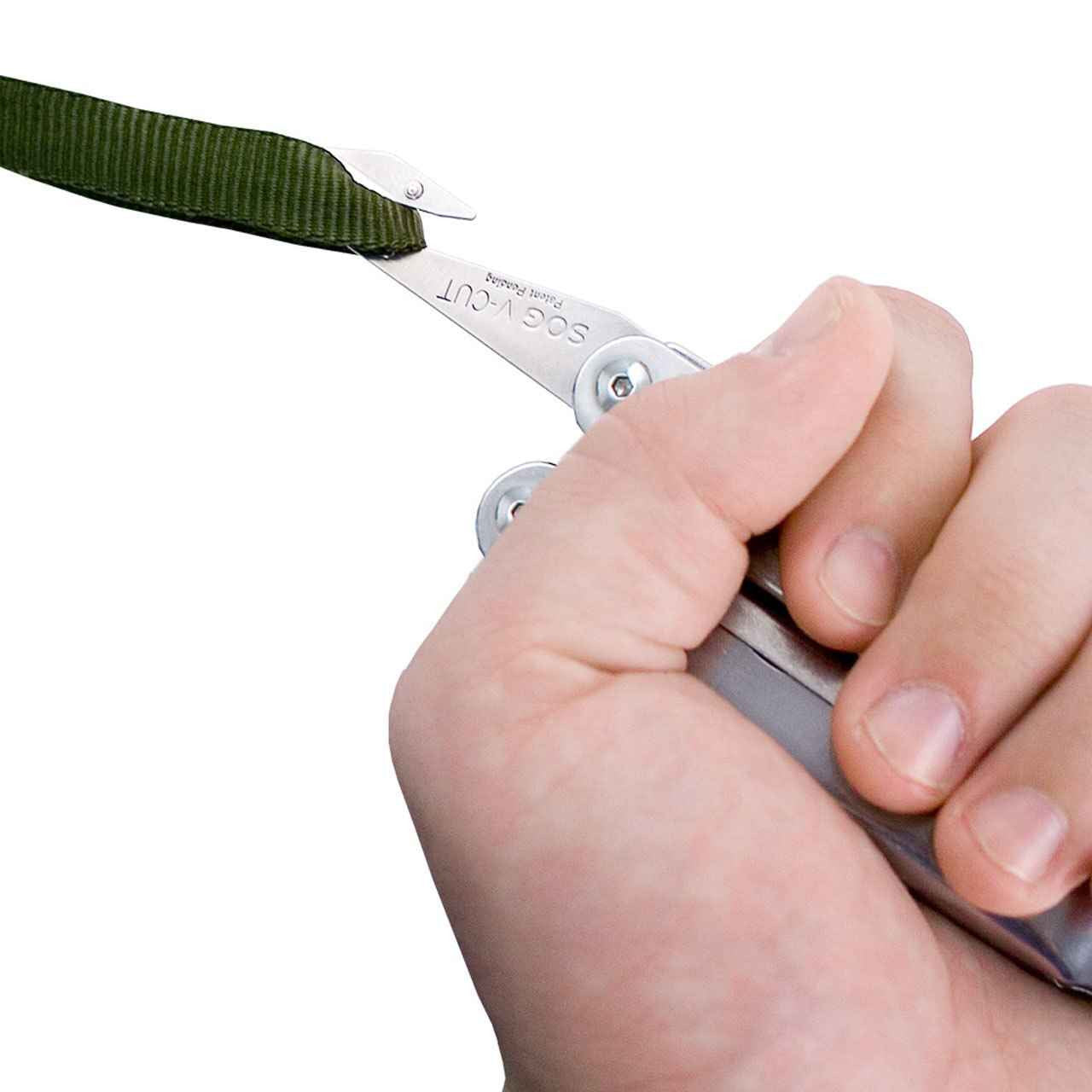  SOG PowerLock Satin With V-Cutter Multi-Tool