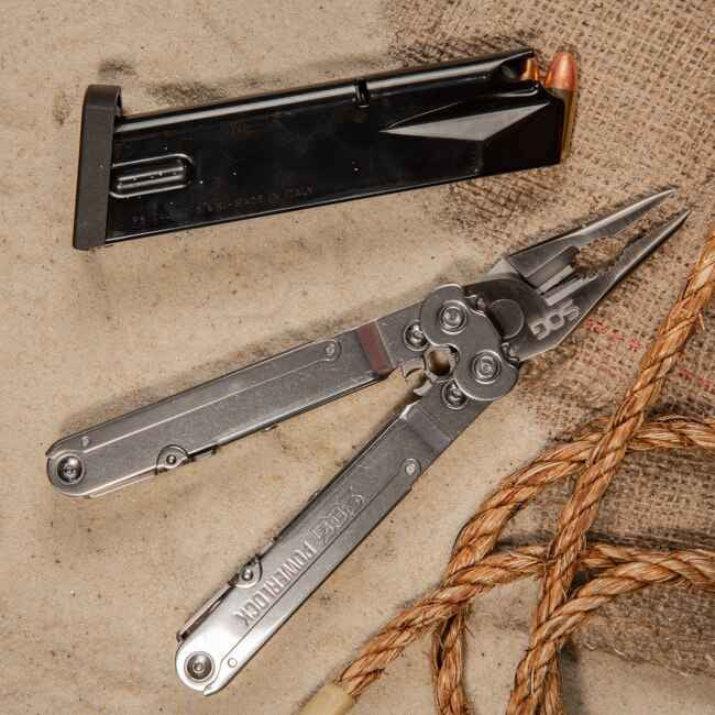  SOG PowerLock Satin With V-Cutter Multi-Tool