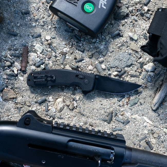  SOG SOG-TAC XR Blackout Folding Knife