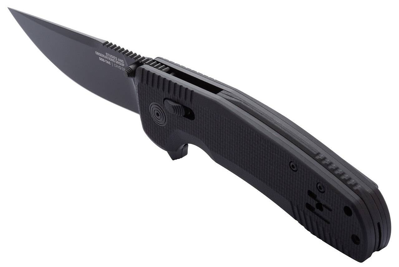  SOG SOG-TAC XR Blackout Folding Knife