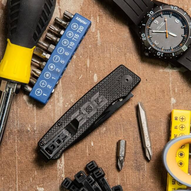  SOG Terminus Black Folding Knife