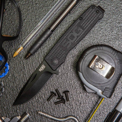  SOG Terminus Black Folding Knife