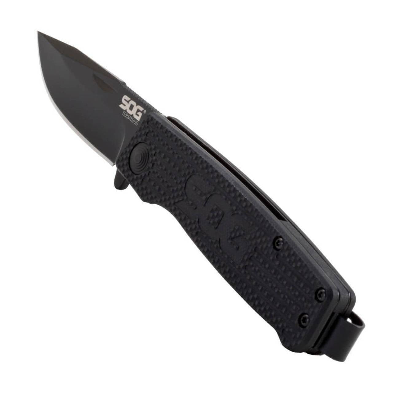  SOG Terminus Black Folding Knife