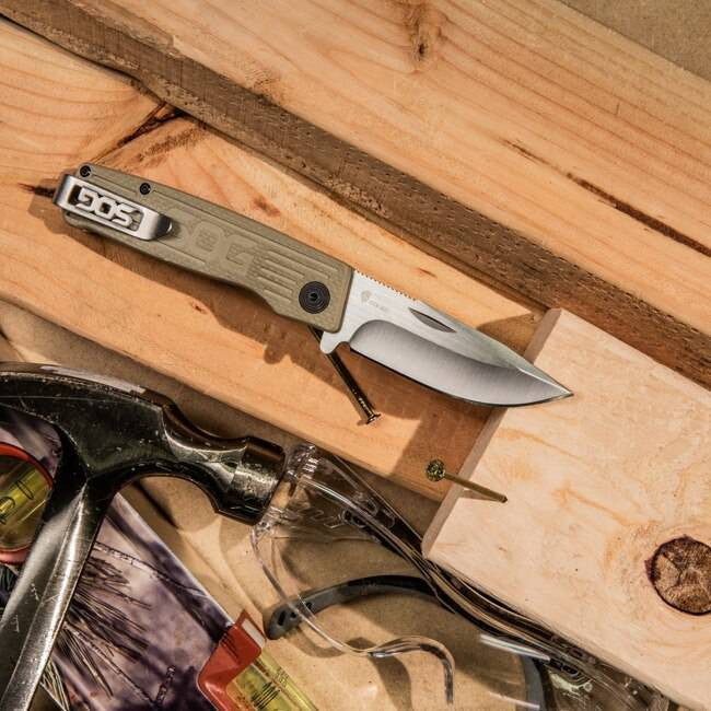  SOG Terminus Satin Folding Knife