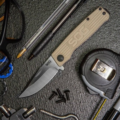  SOG Terminus Satin Folding Knife
