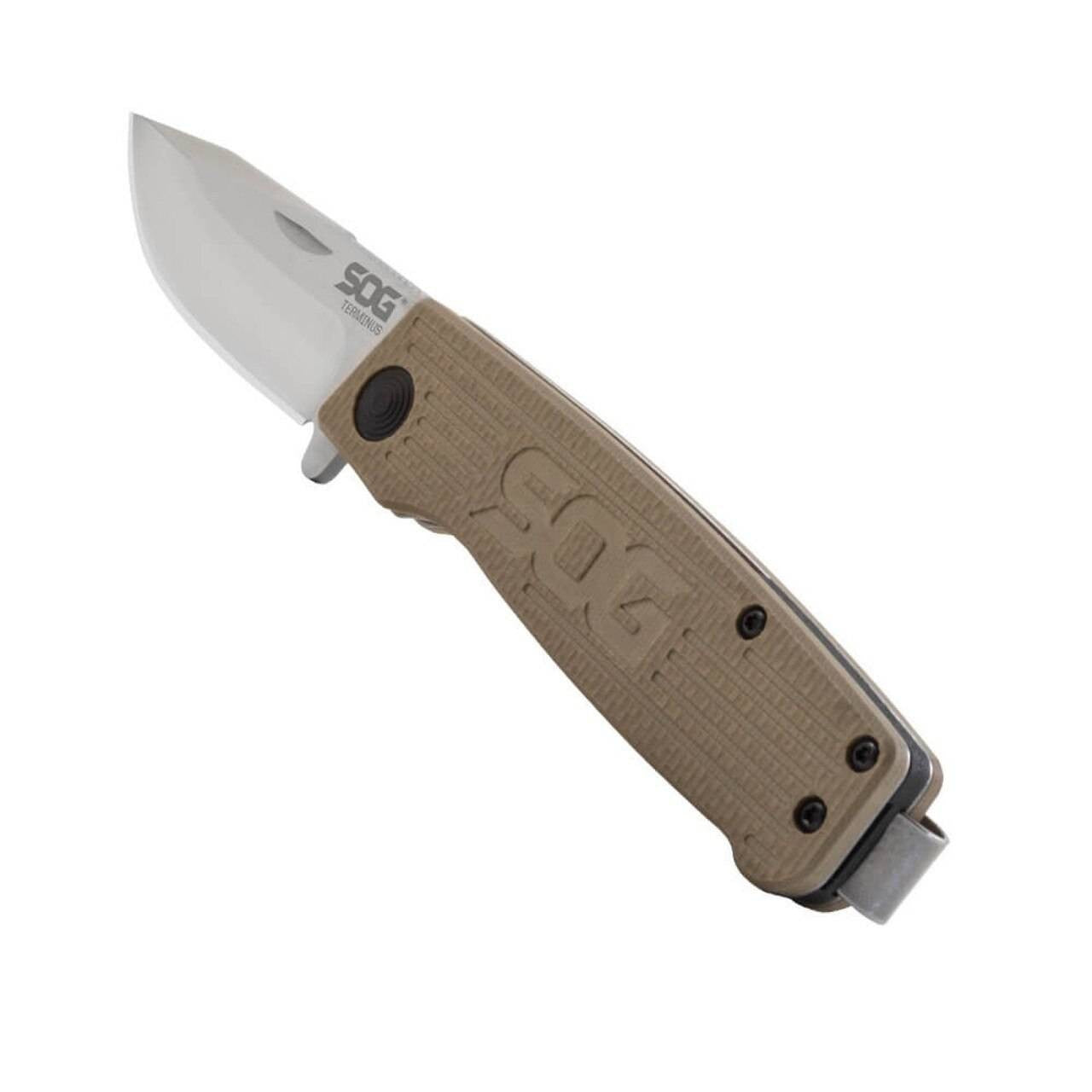  SOG Terminus Satin Folding Knife