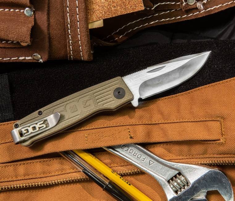  SOG Terminus Satin Folding Knife