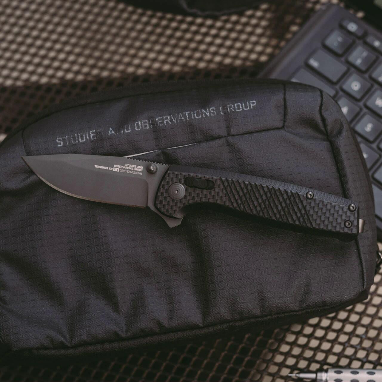  SOG Terminus XR LTE Carbon & Graphite Folding Knife