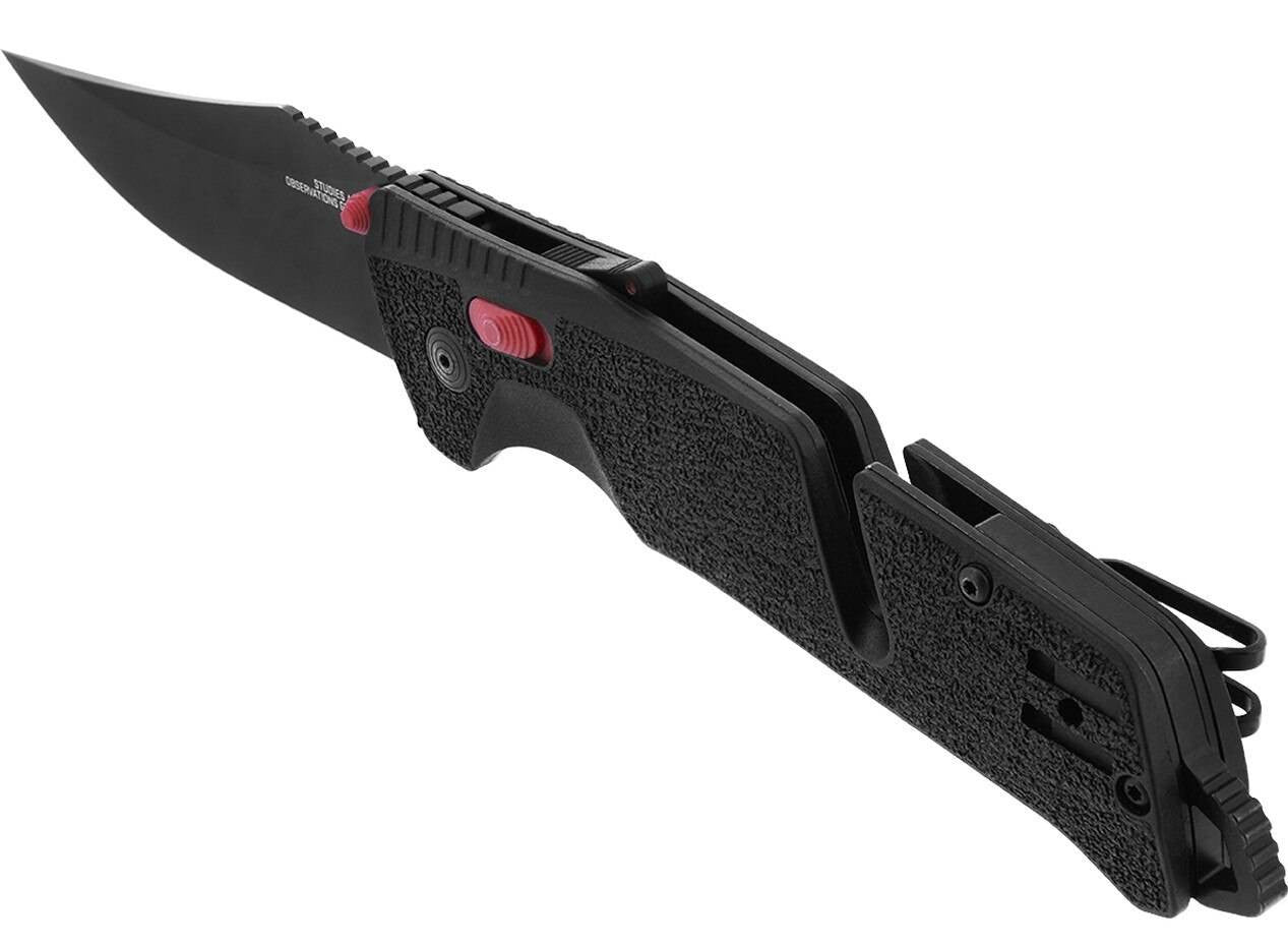  SOG Trident AT Black & Red Folding Knife