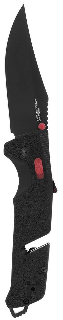  SOG Trident AT Black & Red Folding Knife