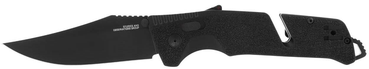  SOG Trident AT Blackout Folding Knife - Peg Box