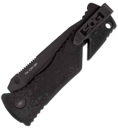  SOG Trident Black TiNi Tanto Folding Knife