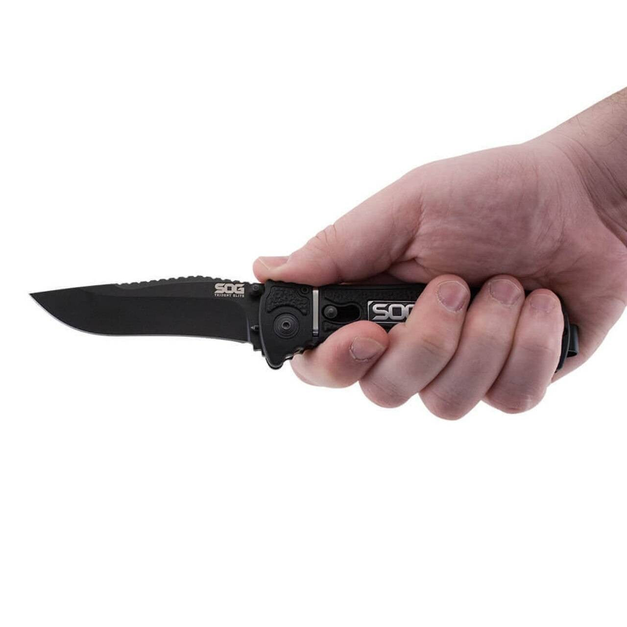  SOG Trident Elite TiNi Folding Knife