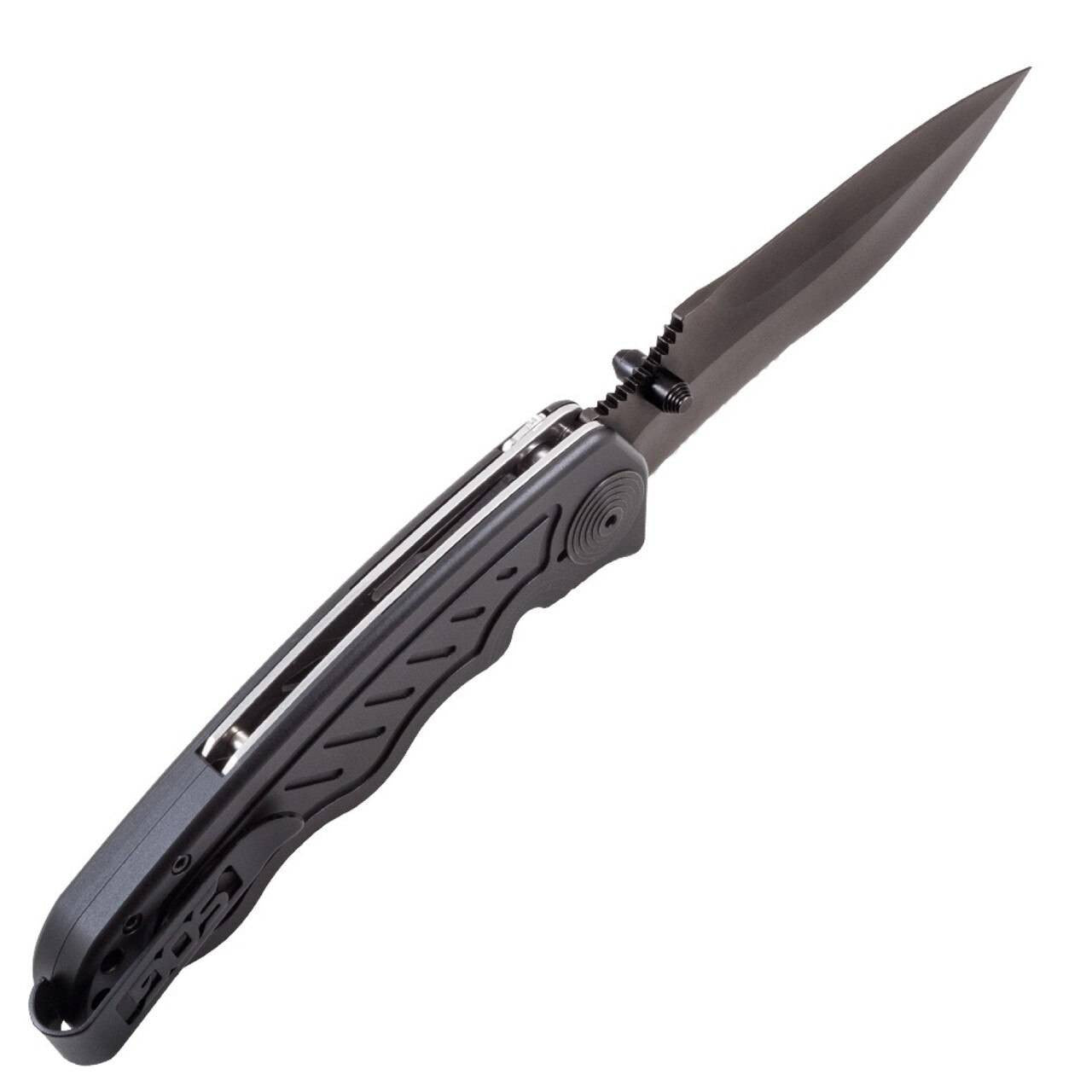  SOG Zoom Serrated Black TiNi Folding Knife