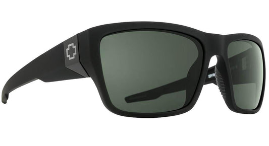  Spy Optics Dirty Mo Soft Matte Black Sunglasses With Happy Grey Green Polarized Lenses