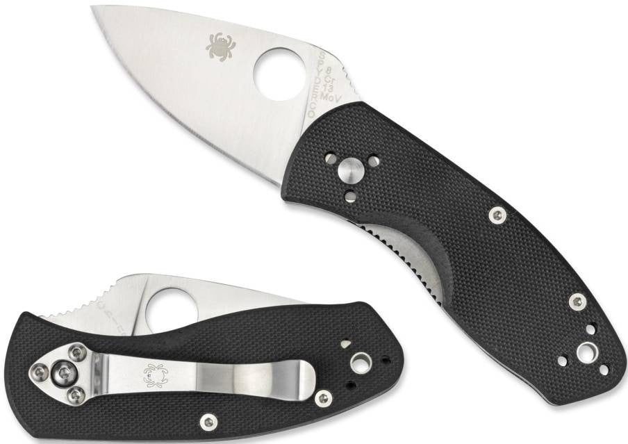  Spyderco Ambitious G-10 Black Folding Knife