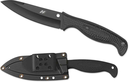  Spyderco Aqua Salt Black Fixed Blade Knife