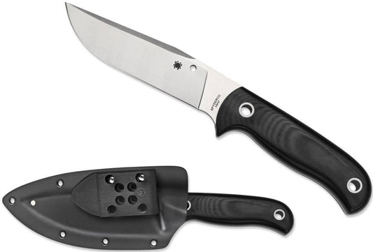  Spyderco Bradley Bowie Knife With Sheath