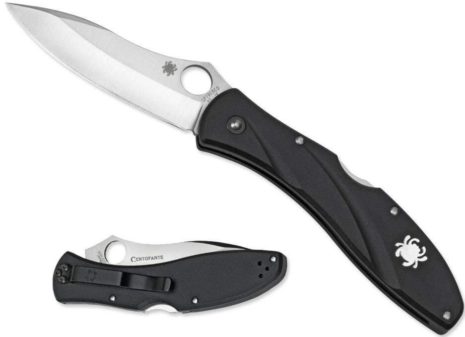  Spyderco Centofante 3 Plain Edge Folding Knife