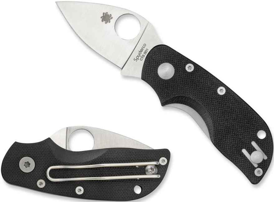  Spyderco Chicago G-10 Black Folding Knife