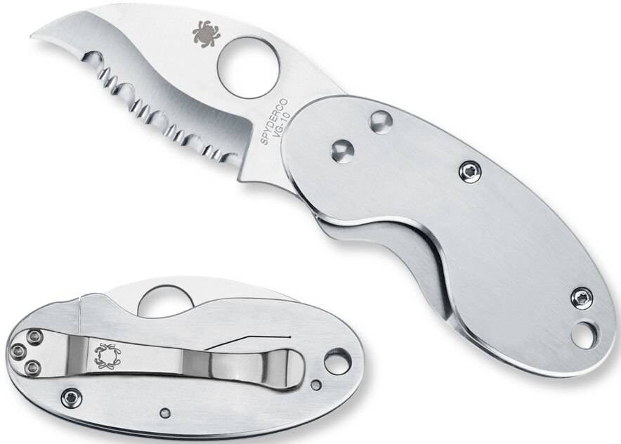  Spyderco Cricket Stainless Steel Folding Knife