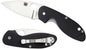  Spyderco Efficient G-10 Black Plain Edge Folding Knife
