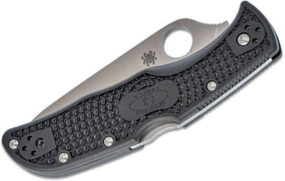  Spyderco Endela Folding Knife With Lightweight Black Handle