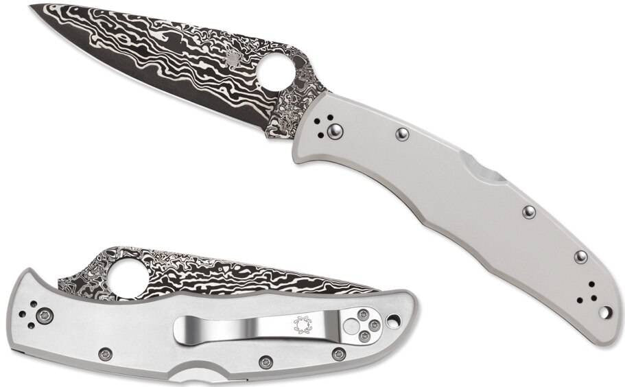  Spyderco Endura 4 TI Damascus Knife