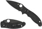  Spyderco Manix 2 G-10 Black / Black Blade Knife