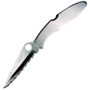 Spyderco Police Stainless Steel Serrated Knife