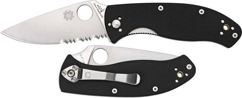  Spyderco Tenacious G-10 Black Knife