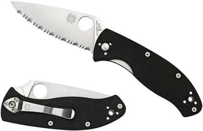  Spyderco Tenacious G-10 Black Knife
