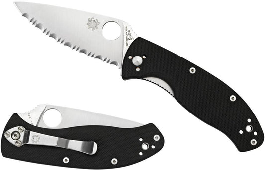  Spyderco Tenacious G-10 Black Knife