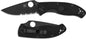  Spyderco Tenacious Partially Serrated Black Blade Folding Knife